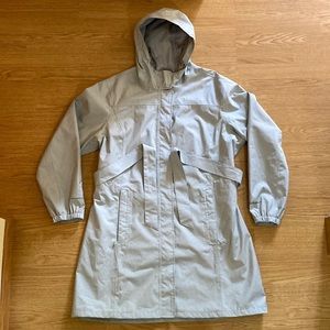 Eddie Bauer Coat Weather Edge Mid
Length Hooded-Heather Gray color